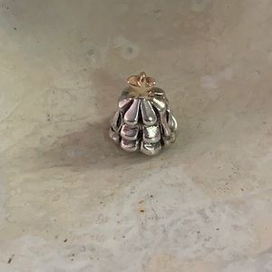 Pandora Silver & 14k Gold Christmas Tree Charm